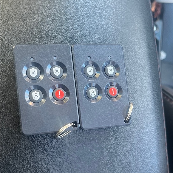 ADT Black Remote Control with Red Button - Picture 2 of 2